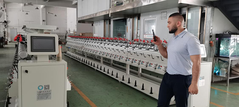 Thread Winding Machine Operated in Uzbekistan